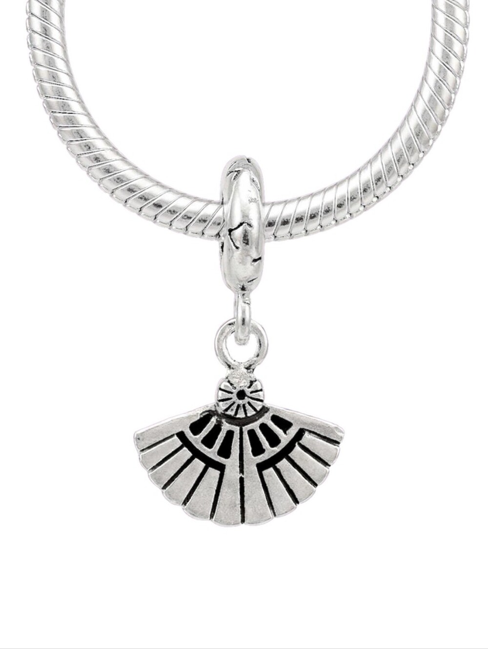 Pandora Gold Fan Dangle Charm